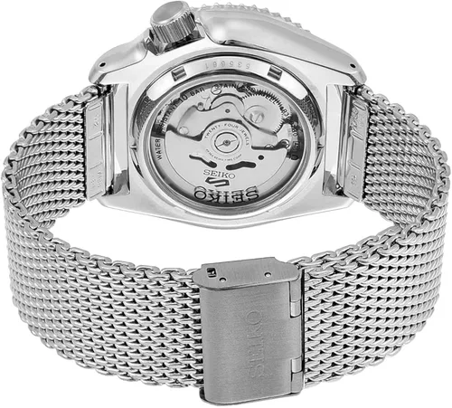 Vista 4 de SEIKO Reloj automático para hombre con correa de acero inoxidable plateado modelo SRPD67K1 Blanco apagado Pulsera