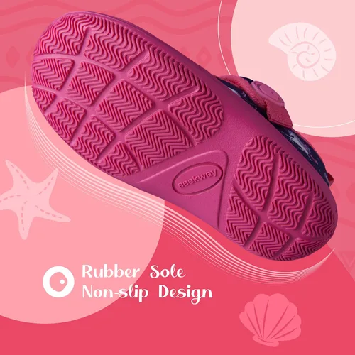 Vista 5 de SEEKWAY Zapatos de agua para niños y niñas, secado rápido, antideslizantes, calcetines acuáticos, para playa, piscina, natación, deportes, sandalias