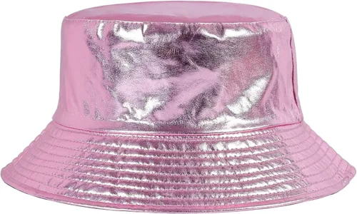 Vista 12 de MILAKOO Rock Metallic Bucket Hat Gorra reversible Unisex pescador ala ancha Rock Punk Hippie Sombrero