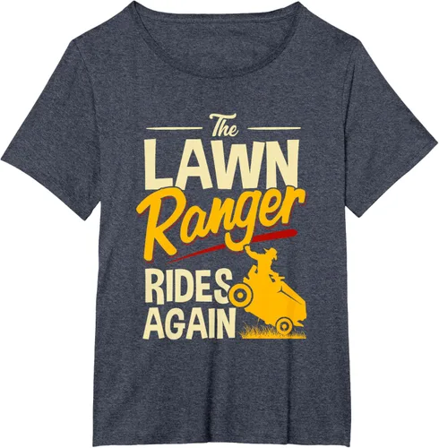 Vista 63 de The Lawn Ranger Rides Again - Camiseta de corte de césped Azul Marino