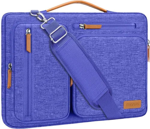 Vista 29 de MOSISO 360 Bolsa de hombro protectora para laptop de 13.3 pulgadas, 13-13.3 pulgadas Azul (Air Blue)