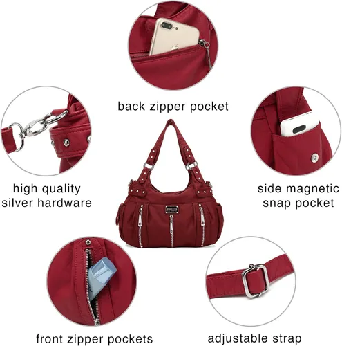 Vista 5 de Scarleton Bolso de mano para mujer, monederos para mujer, bolsos de hombro para mujer, H1292