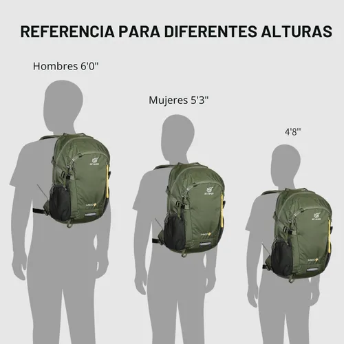 Vista 7 de SKYSPER Mochila pequeña de senderismo, 20L, mochilas de viaje ligeras para senderismo y día a día para mujeres y hombres