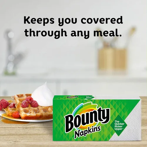 Vista 5 de Servilletas de papel Bounty Quilted, Blanco
