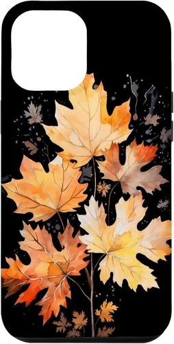 Vista 25 de iPhone 16 Autumn Leaves Watercolor Art Fall Season Thanksgiving Case