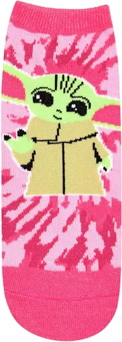 Vista 5 de STAR WARS Baby Yoda Tie Dye Knit JuniorsWomens 5 Pack Ankle Socks