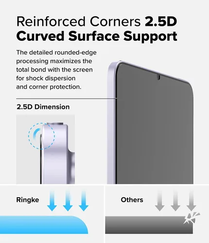 Vista 6 de Ringke Protector de pantalla de vidrio templado compatible con iPad Mini 6 (6ª generación) y protector de pantalla para iPad Mini A17 Pro, vidrio