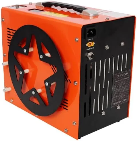 Vista 6 de Compresor de aire PCP, 4500 PSI/30 Mpa compresor portátil de pistola de aire PCP con convertidor de potencia integrado, parada automática