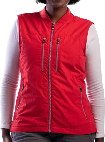 Vista 6 de SCOTTeVEST Chaleco 101 para mujer - 9 bolsillos ocultos - Repelente al agua para viajes y más Negro