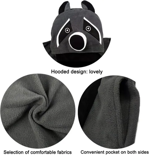 Vista 5 de WOTOGOLD Disfraz de cosplay de animales, mapache unisex para adultos