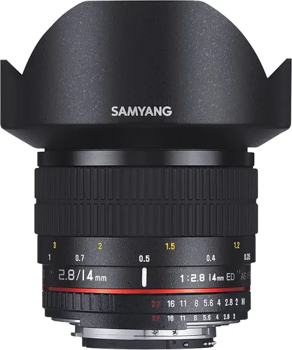 Vista 8 de Samyang Lentes gran angular, de 14 milímetros, F2.8. La lente gran angular captura paisajes, arquitectura e interiores expansivos con una calidad