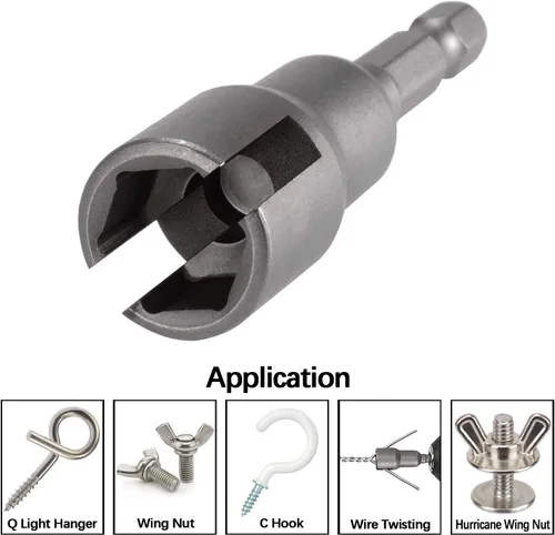 Vista 6 de PAGOW HD17921 llave para tuercas – vástago hexagonal de 1/4 pulgadas.