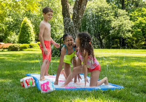 Vista 6 de Wahu Splash 'N' Tangle - Juego de agua para niños a partir de 5 años y adultos, juego de agua Twister para exteriores con tapete de juego, conector