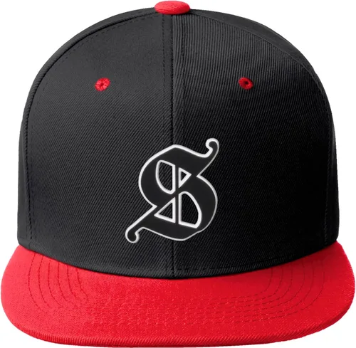 Vista 884 de Daxton Gorra clásica con visera de billete plano con letras del alfabeto inglés antiguo de la A a la Z