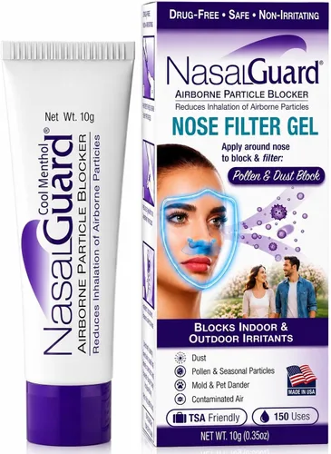 Vista 11 de Gel nasal para alivio de alergias y bloqueador de alérgenos, sin medicamentos, para personas alérgicas al polen, para viajes en avión