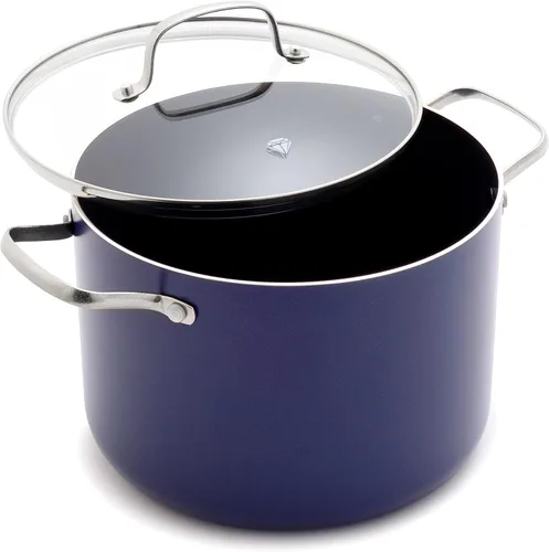 Vista 15 de Blue Diamond Sartén antiadherente de cerámica con infusión de diamante de 5 Negro