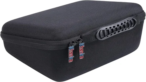 Vista 6 de Khanka Funda protectora rígida de viaje para Brother P-Touch Pt-d400 Negro