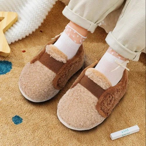 Vista 7 de JOINFREE Pantuflas de casa para bebés, niños y niñas, calcetines de casa para niños, zapatos cálidos para caminar para niños pequeños al aire libre
