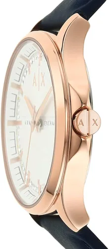 Vista 4 de Armani Exchange - Reloj de vestir de acero inoxidable con tres manos para mujer