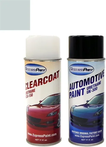 Vista 17 de Aerosol para pintura de retoque automotriz Dodge Stratus - Capa transparente metálica de acero plateado A4/DA4 - Paquete todo incluido