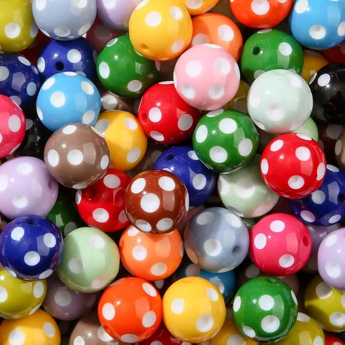 Vista 14 de 60 piezas de cuentas acrílicas agrietadas de 20 mm cuentas gruesas de chicle colores cuentas para bolígrafos para hacer joyas pulseras collares