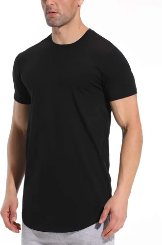 Vista 2 de LETAOTAO Camisetas de entrenamiento para hombre, estilo hipster, corte holgado, para gimnasio