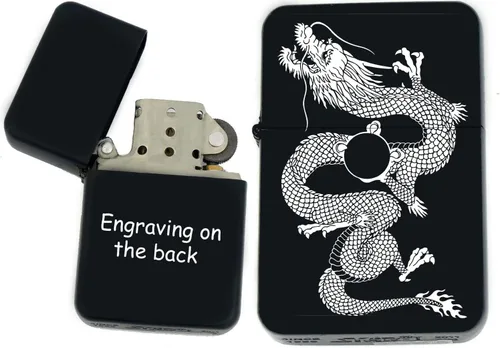 Vista 14 de Groomsman - Encendedor personalizado a prueba de viento negro mate, grabado láser gratuito para él, marido, padre, padrinos de boda, novio, papá