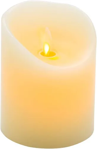 Vista 10 de Fire Tek - Vela de pilar sin llama de 3 x 8.7 pulgadas, 1 vela LED programable, llama bailarina, para el hogar, bodas y fiestas, vela blanca