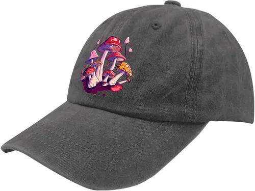 Vista 2 de devor Gorras de béisbol de hongos, gorras de béisbol gráficas para hombres