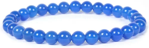 Vista 19 de Justinstones Gem - Pulsera elástica de cuentas redondas de 6 mm de piedras semipreciosas, unisex, 16.5 cm Ojo de tigre azul dorado AA