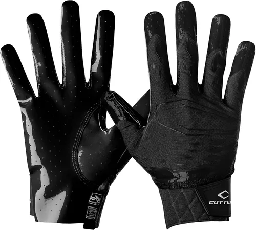 Vista 16 de Cutters Rev Pro - Guantes de fútbol para hombre, con agarre ultra adhesivo, para adultos, 1 par