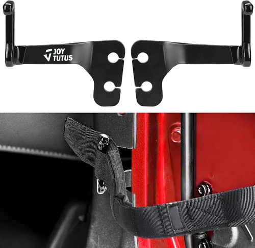 Vista 10 de JOYTUTUS Correas de limitación de puerta compatibles con Wrangler, paquete de 2 correas de control de limitación de puerta ajustables resistentes