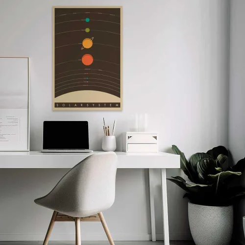 Vista 3 de E The Solar System - Póster educativo (24 x 36 pulgadas, sin marco)
