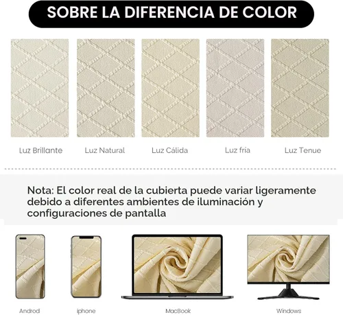 Vista 8 de Genina Fundas de asiento impermeables para sillas de comedor, fundas protectoras para sillas de comedor, sin fundas traseras (beige, 4 piezas)