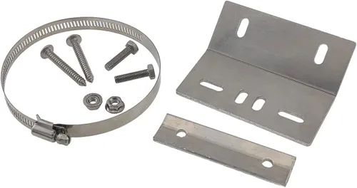 Vista 11 de Kit de montaje en poste para paneles solares de 30 W a 60 W, kit de soporte de montaje de aluminio ajustable resistente con accesorios