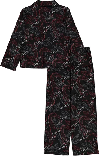 Vista 2 de Marvel The Avengers Shang-Chi Spider-Man - Conjunto de pijama de 2 piezas de ajuste holgado