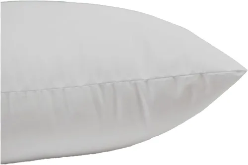 Vista 3 de MoonRest® Paquete de 4 – Relleno de almohada cuadrada alternativa de plumón sintético – Funda de algodón tejido para almohada, cojín de sofá – 8 x 8