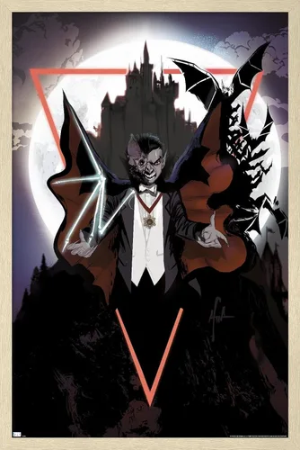 Vista 5 de Trends International Drácula - Póster de pared con ilustración, 22.375 x 34 pulgadas, versión premium sin marco