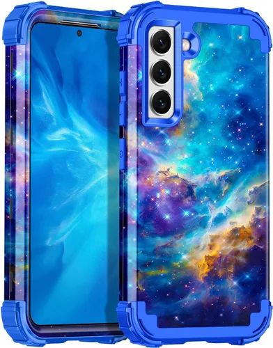 Vista 105 de Casetego Funda para Galaxy A16 5G, que brilla en la oscuridad, tres capas, resistente, a prueba de golpes, protección completa, policarbonato duro