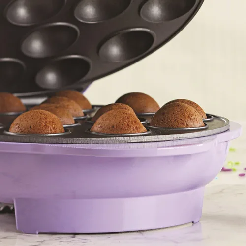 Vista 4 de Brentwood ts-254 electrodoméstico para hacer piruletas de torta, color morado, Púrpura