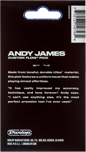 Vista 5 de Dunlop Andy Andy James Flow® Jumbo Pick 2.0MM - Paquete de 3