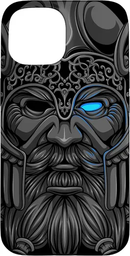 Vista 6 de Allfather Odin - Raven God - Norse Viking God in Asgard Case for iPhone 17