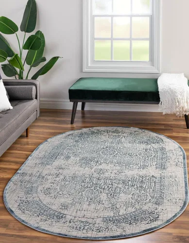 Vista 24 de Unique Loom Aberdeen Collection - Alfombra de área Stanhope (2' 7" x 6' 1" camino, gris/beige)