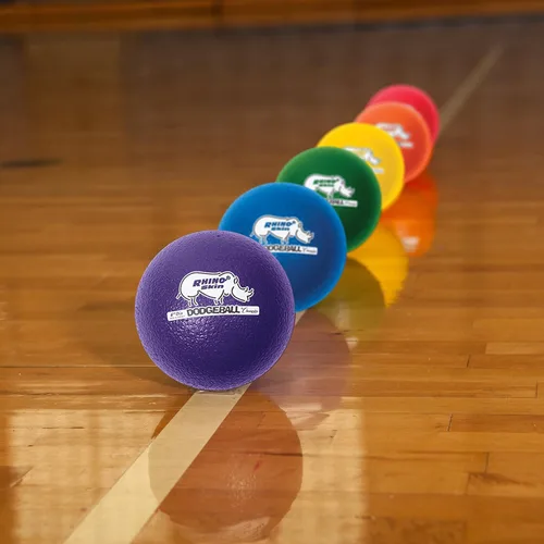 Vista 5 de Champion Sports® Rhino Skin® Juego de pelotas de eva de bajo rebote y unidades individuales para patio de juegos, educación física, patio trasero