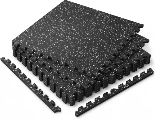Vista 12 de 0.6" Thick Rubber Top Gym Flooring Mats for Home Gym