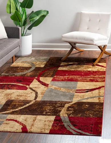 Vista 12 de Unique Loom Barista Collection - Alfombra de área Kouillou (2' 2" x 3' 1" ovalada, multi/marrón)