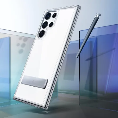 Vista 3 de Spigen Funda Ultra Hybrid S diseñada para Galaxy S22 Ultra (2022), transparente