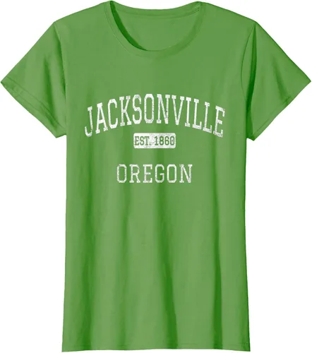 Vista 3 de Jacksonville Oregon OR - Camiseta vintage, Negro