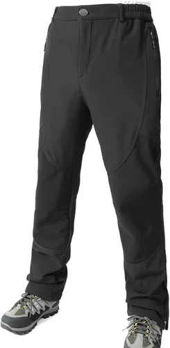 Vista 2 de Muaney Mens Ski Snow Waterproof Softshell Outdoor Hiking Velour Lined with Zipper Bottom Leg