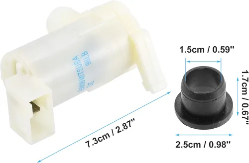Vista 6 de ACROPIX Bomba de motor para limpiaparabrisas con ojal para Nissan 200SX Base - Paquete de 1 negro